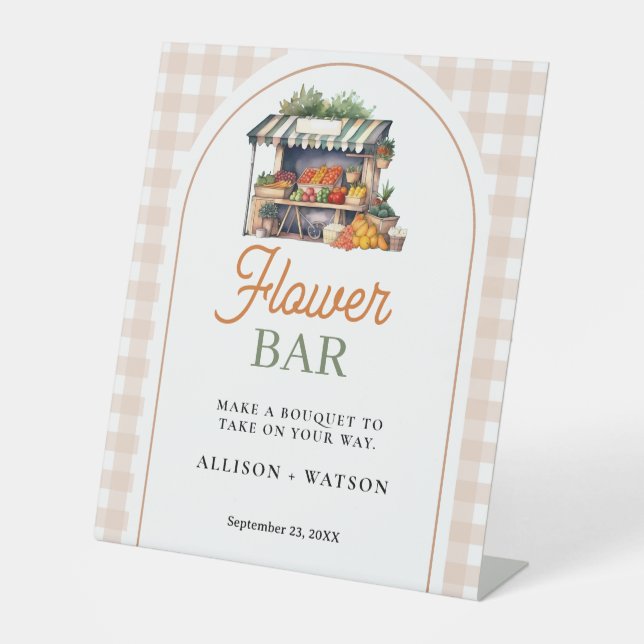 Expositor En L Rótulo recién salido del mercado con ducha de novi (Anverso)