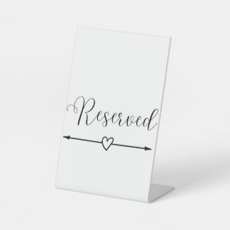 Expositor En L Rótulo reservado minimalista