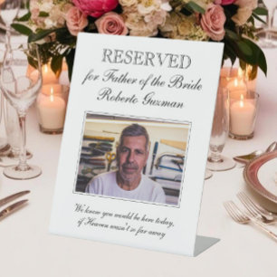 Expositor En L Rótulo reservado para el padre del memorial de la