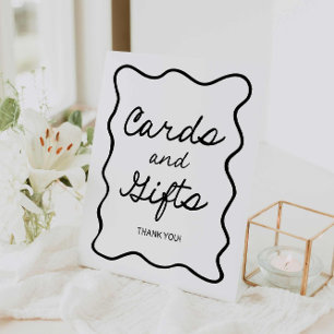 Expositor En L Rótulo Retro Mínimo de Ducha de Novias y Regalos