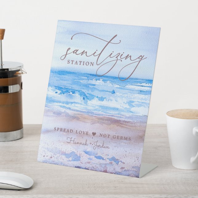 Expositor En L Rótulo Sanitizing Station | Dunas costeras (In Situ)
