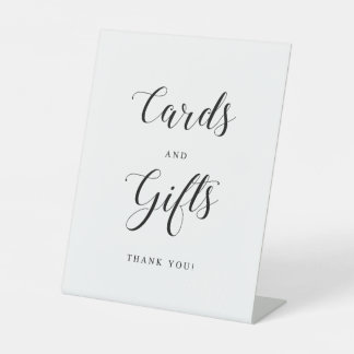 Expositor En L Rótulo simple de mesa de regalo Boda