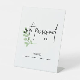 Expositor En L Rótulo superior de la tabla de contraseñas de Wifi