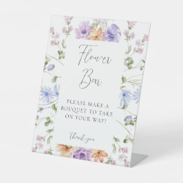 Expositor En L Rótulo Wildflower Bridal Shower Flower Bar