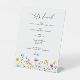 Expositor En L Rótulo Wildflower Let's Bebe Bar