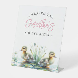 Expositor En L Rótulos de Baby Shower Cutan Ducklings