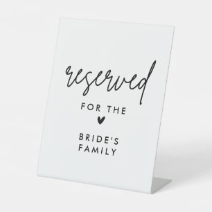 Expositor En L Rótulos de mesa de Bodas de la familia nupcial res