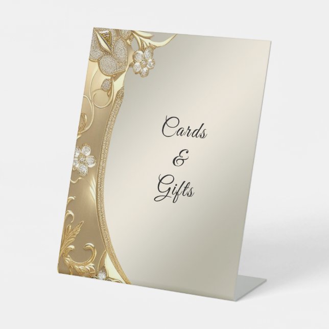 Expositor En L Rótulos de tabletas bucales con órbita dorada (Anverso)