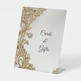 Expositor En L Rótulos decorativos de la tabla de oro