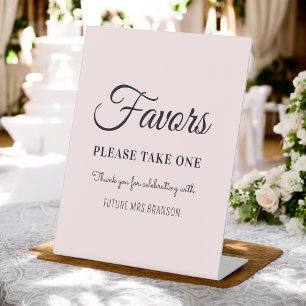 Expositor En L Rubor Pink Favor Bridal Shower
