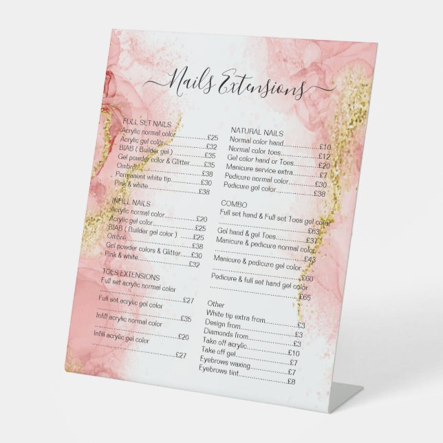 Expositor En L Rubor Pink Gold Agate Beauty Makeup Precio de vent (Anverso)