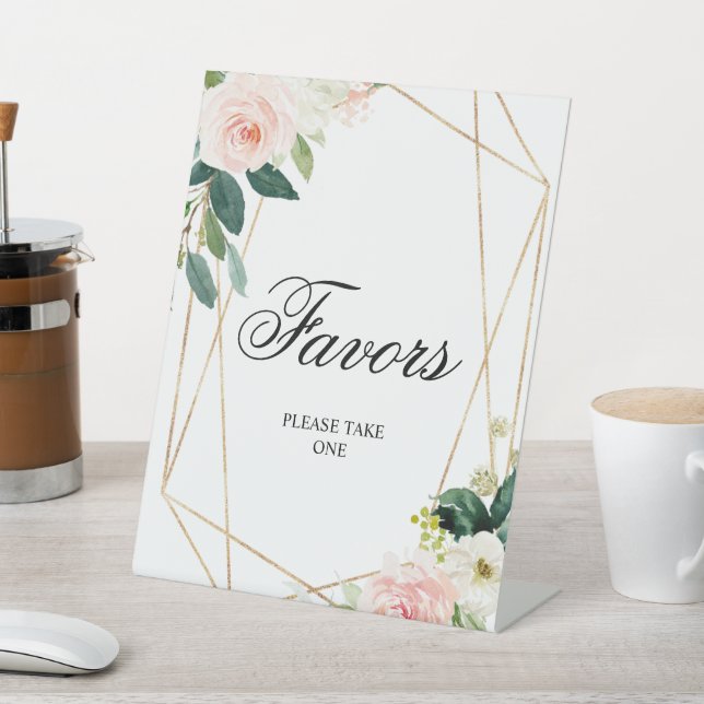 Expositor En L Rubor Pink & Greenery deja Rótulo a los favoritos  (In Situ)