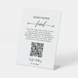 Expositor En L Rustic Honeymoon Fund QR Wishing
