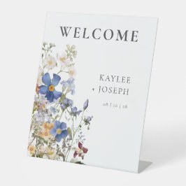 Expositor En L Rustic Meadow Wildflowers Boda Púrpura