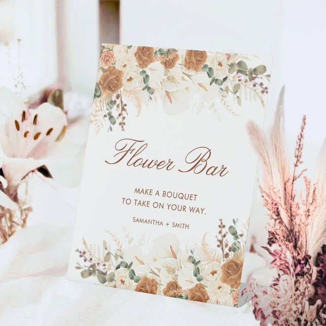 Expositor En L Rustic Terracotta Floral Flower Bar (Subido por el creador)