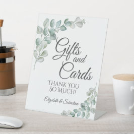 Expositor En L Rustic Watercolor Eucalyptus Greenery Wedding