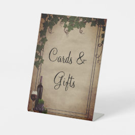 Expositor En L Rustic Winery Wedding Reception Cards Gifts