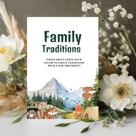 Expositor En L Rústica familia Woodland Tradiciones señalización 