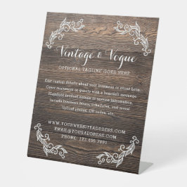 Expositor En L Rústica granja rural elegante de madera de época