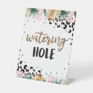 Expositor En L Safari Birthday Leopard Print Watling Hole