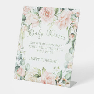 Expositor En L Sage Green Floral Baby Shower Baby KisGame