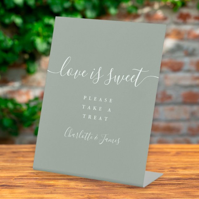 Expositor En L Sage Green Signature Script El Amor Es Dulce (Subido por el creador)