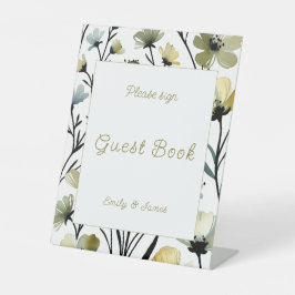 Expositor En L Sage Green & Soft Yellow Botanical Wedding