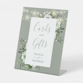 Expositor En L Sage Green String Ilustra Tarjetas Florales Y Rega