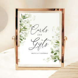 Expositor En L Sage Organic Greenery Cards & Gifts Wedding Table