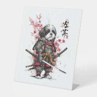 Expositor En L Samurai Shih Tzu - Perro guerrero épico
