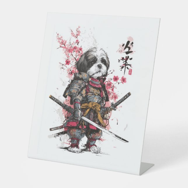 Expositor En L Samurai Shih Tzu - Perro guerrero épico (Anverso)