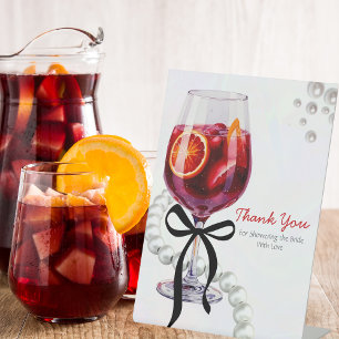 Expositor En L Sangria y Sass "Gracias" Rótulo Pedestal