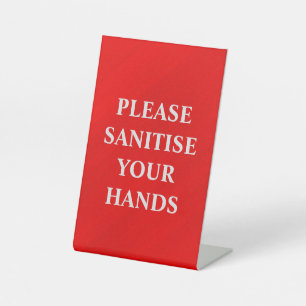 Expositor En L Sanitize Your Hands