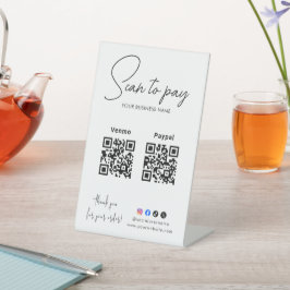 Expositor En L Scan To Pay Business Logo Qr Code