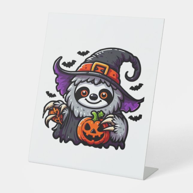 Expositor En L Scary Halloween Sloth Witch Gorra disstume espeluz (Anverso)