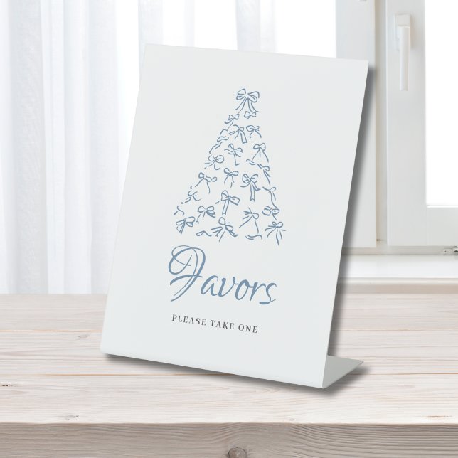 Expositor En L Scribble Blue Bow Christmas Tree Briower (Subido por el creador)