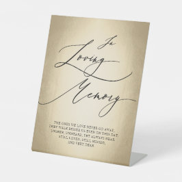 Expositor En L Script De Caligrafía En Boda De Memoria Amante