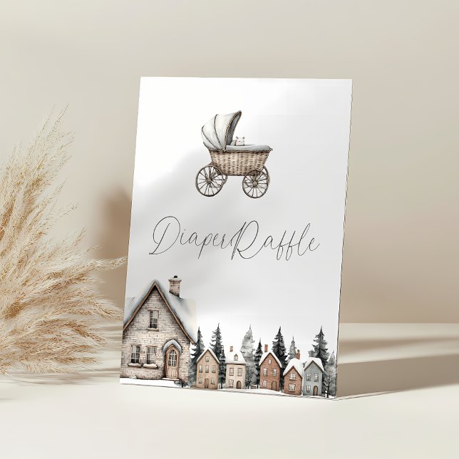 Expositor En L Se necesita un Baby Shower Diaper Raffle (Subido por el creador)