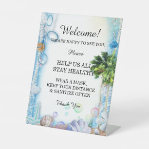 Expositor En L Seguridad de los Bodas Tropical Beach Seashell