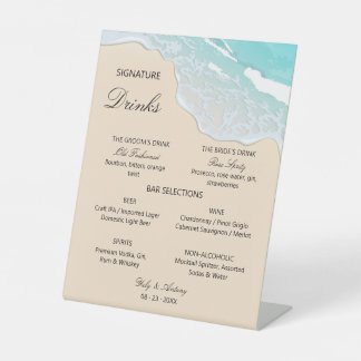 Expositor En L Selección de Cócteles de Bebidas de Playa Tropical
