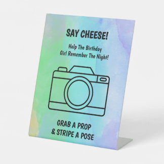 Expositor En L Selfie de cumpleaños de la bomba de baño de color