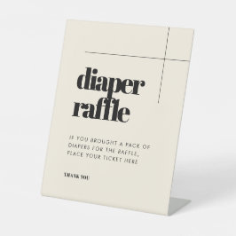 Expositor En L Sencilla elegancia y moda Diaper Raffle