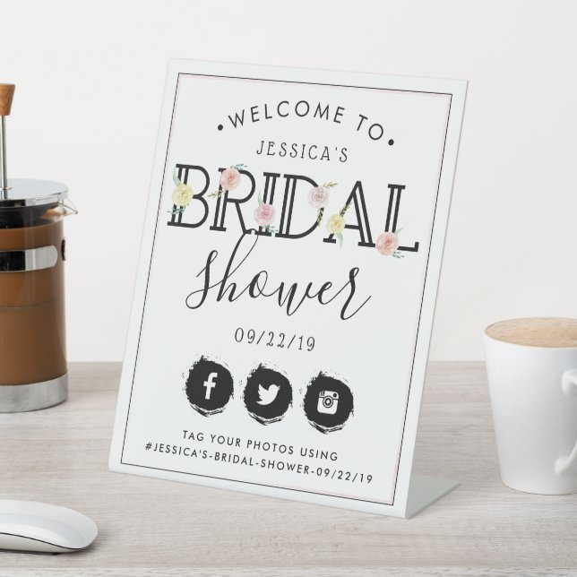 Expositor En L Sencillamente Moda Floral Garden Bridal Shower Bie (In Situ)