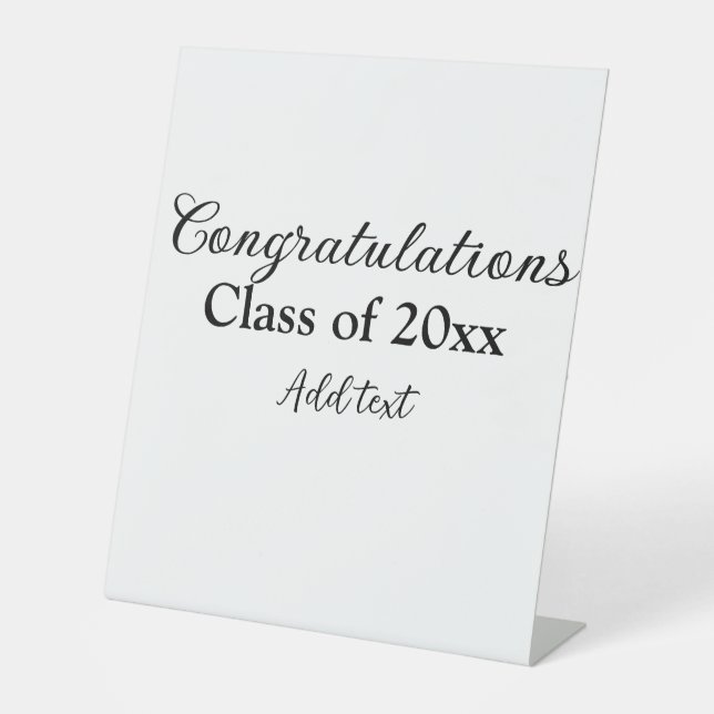 Expositor En L Sencillas felicitaciones por graduación mínima aña (Anverso)