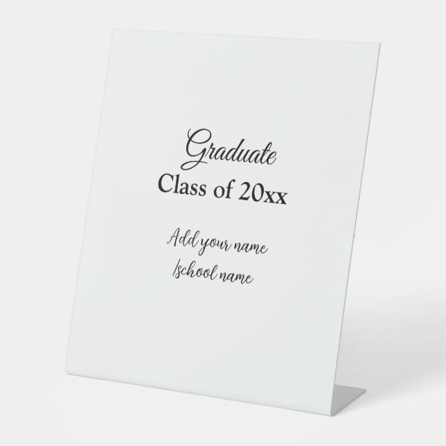 Expositor En L Sencillas felicitaciones por graduación mínima aña (Anverso)