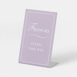 Expositor En L Sencillo y elegante Lilac Favors
