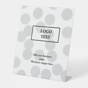 Expositor En L Sencillo y elegante logo personalizado aquí compañ