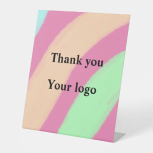 Expositor En L Sencillo y minimalista logotipo personalizado eleg