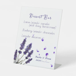 Expositor En L Serena boda floral de lavanda de Provenza
