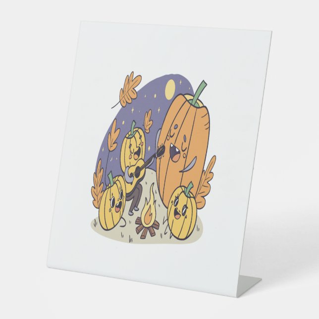 Expositor En L Serenade la Campfire de calabaza (Anverso)